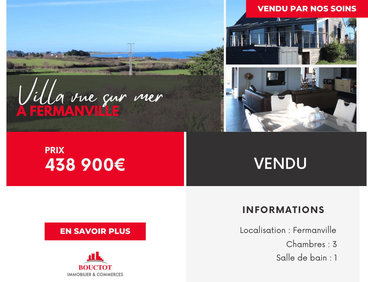 Villa vue sur mer à Fermanville