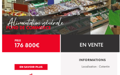 Magasin d’alimentation générale dans le Cotentin