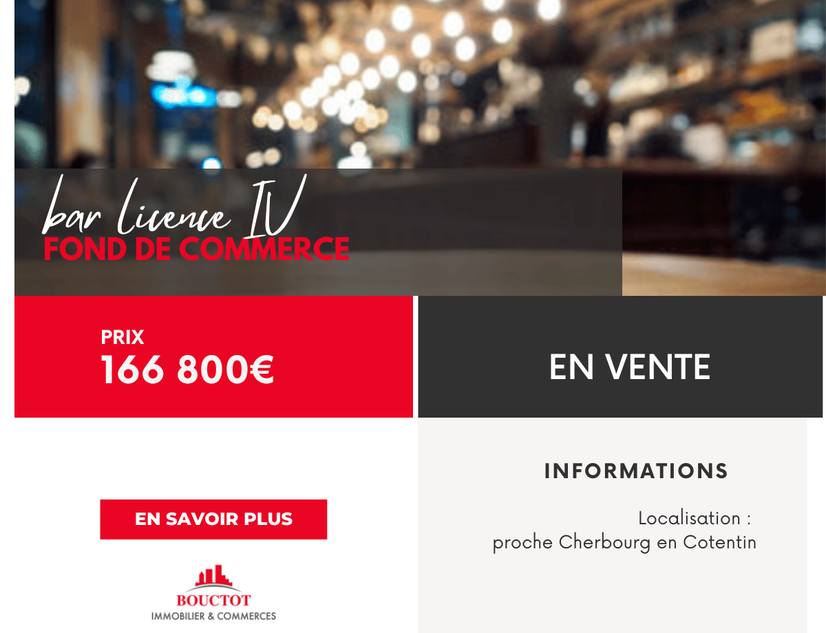 Bar licence 4 proche cherbourg