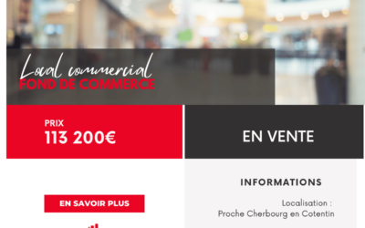 BEAU LOCAL COMMERCIAL PROCHE CHERBOURG