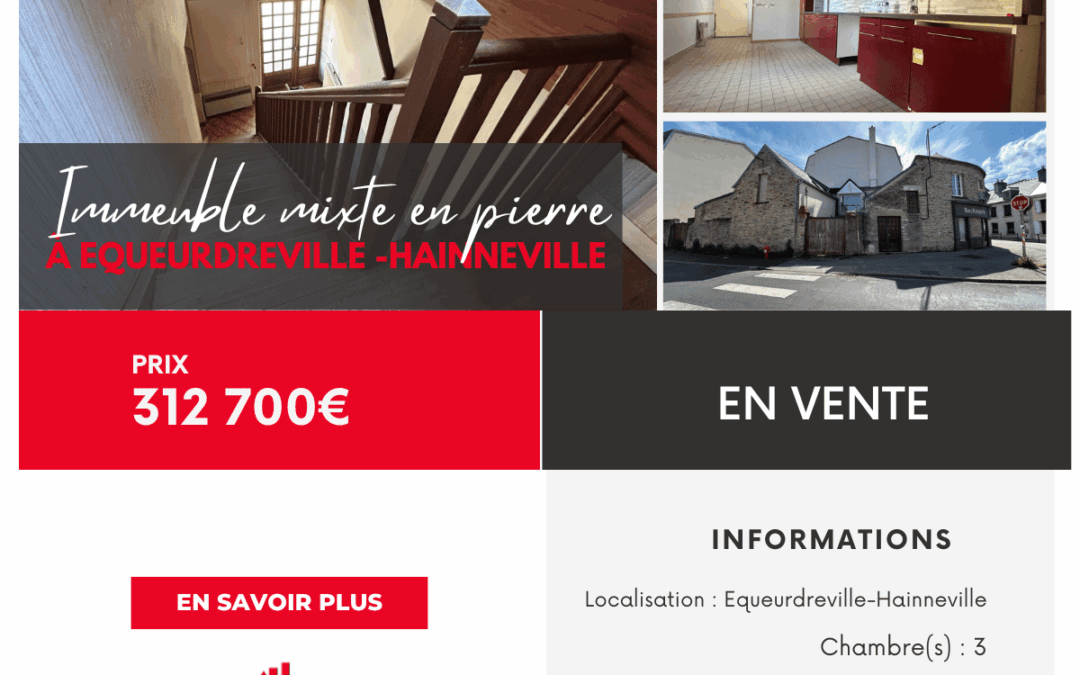 Immeuble mixte en pierre à Equeurdreville
