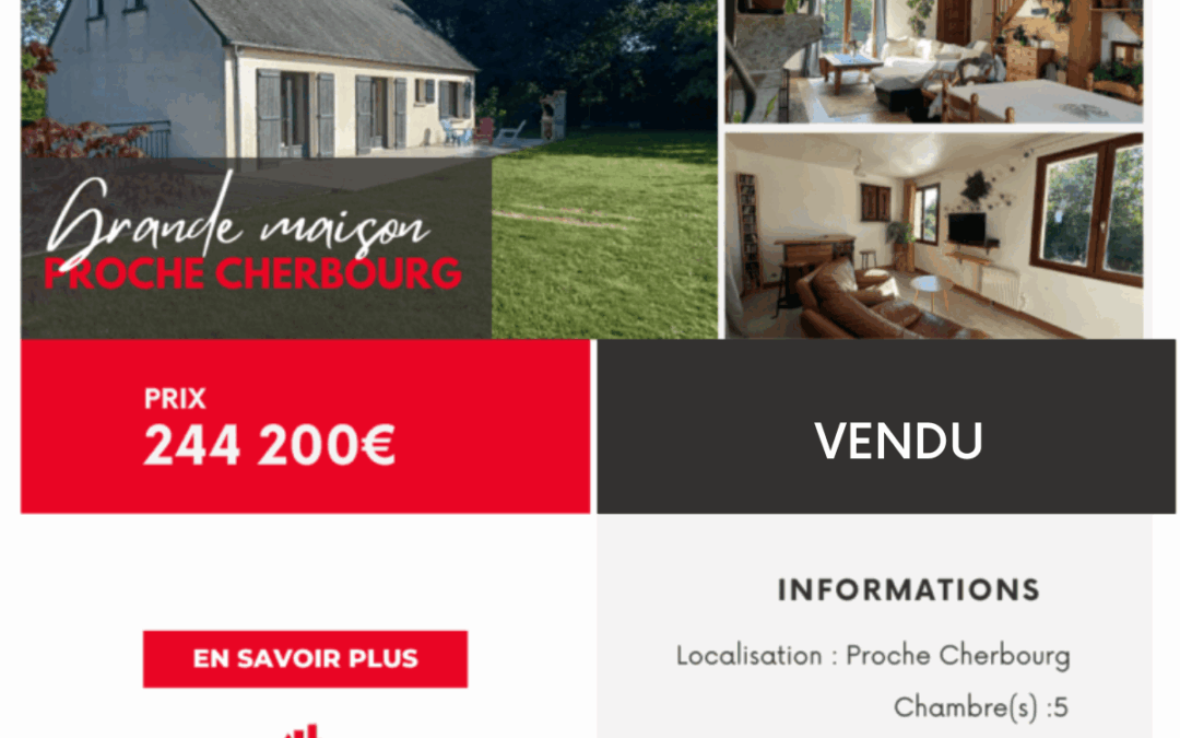 Grande maison individuelle sur sous-sol complet