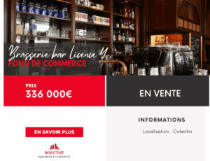 EC 2223 vente brasserie bar licence 4 Cotentin