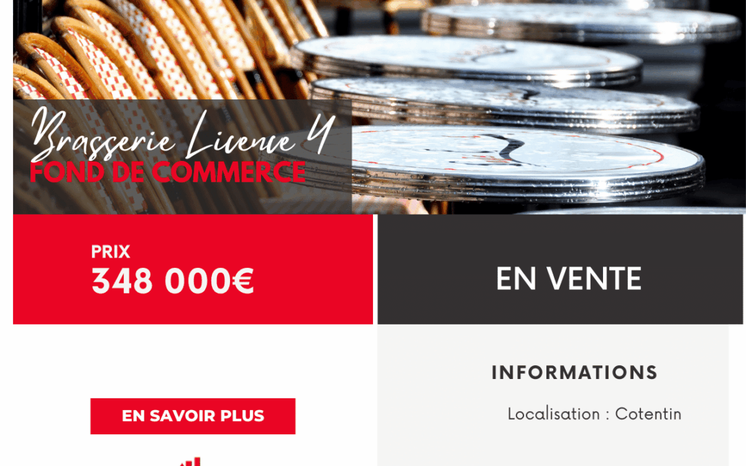 BRASSERIE licence IV